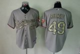 Baltimore Orioles BUNDY 49 gray camo MLB Jerseys