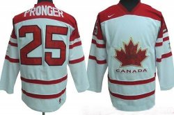 Team Canada 25 PRONGER white nhl jersey