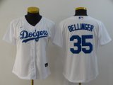 Nike Los Angeles Dodgers #35 Cody Bellinger white women majestic baseball Jersey