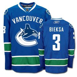 NHL Vancouver Canucks 3 BIEKSA Blue Jersey