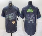 Nike Tampa Bay Rays #44 Pepiot black majestic baseball jersey city version 01