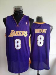 Los Angeless Lakers 8 Kobe Bryant purple NBA Jersey