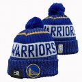 2024 Golden State Warriors blue white NBA Sports Cuffed Knit Hats 01