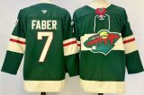 Minnesota Wild #7 Brock Faber green Ice hockey jersey-PD