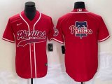 Nike Philadelphia Phillies blank red majestic baseball jersey Joint name-BD Joint name-BD 01