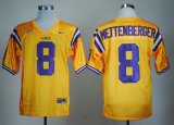 Nike LSU Tigers Zach Mettenberger 8# Golden College Football Jerseys