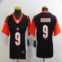 Youth Nike Cincinnati Bengals #9 Joe Burrow black Color Rush Limited Jersey