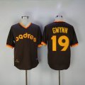 San Diego Padres #19 Tony Gwynn brown throwback MLB jersey