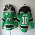 Dallas Stars #10 Patrick Sharp black green NHL hooded sweatshirt