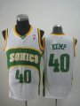 Seattle SuperSonics 40 Shawn Kemp Green Throwback Revolution 30 NBA Basketball Jerseys