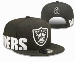 2023 Raiders black NFL Snapback Hats-YD 02