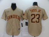 Nike San Diego Padres #23 Fernando Tatis Jr. beige majestic baseball Jersey