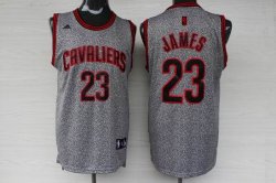 Cleveland Cavaliers LeBron James #23 gray fashion nba jerseys