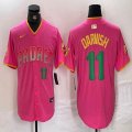 Nike San Diego Padres #11 Yu Darvish pink majestic mlb Jerseys 03