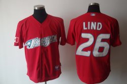 Toronto Blue Jays 26 Lind red MLB Jerseys