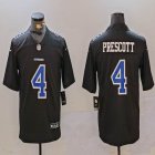 Nike Dallas Cowboys #4 Dak Prescott black Color Rush Limited Jersey-BD 02