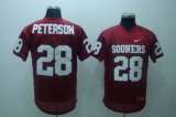 NCAA #28 peterson Red Jerseys