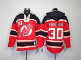 New Jersey Devils #30 BRODEUR Red NHL Hooded Sweatshirt