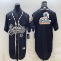 Nike Miami Dolphins blank black baseball jerseys Joint name-BD 01