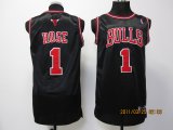 Chicago Bulls 1# Derrick Rose black nba jersey