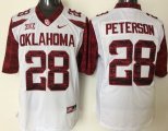 2016 Oklahoma Sooners #28 Adrian Peterson white Youth College Football Jersey