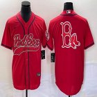 Nike Boston Red Sox blank blue majestic baseball jersey Joint name-BD 03