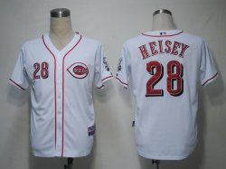 MLB Jerseys Cincinnati Reds 28 Heisey White