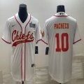 2023 super bowl Nike Kansas City Chiefs #10 Isiah Pacheco white baseball jerseys Joint name-BD