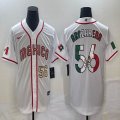 2023 World Cup Mexico #56 Randy Arozarena white green majestic baseball jerseys 25