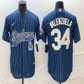 Nike Los Angeles Dodgers #34 Fernando Valenzuela blue majestic baseball Jerseys Joint name -BD 04