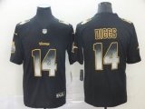 Nike Minnesota Vikings #14 Stefon Diggs black Color Rush Limited Jersey Fireworks version