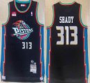 Detroit Pistons 33# Grant Hill black throwback basketball Jersey-XD