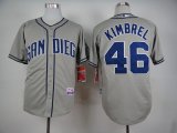 San Diego Padres #46 Craig Kimbrel Gery baseball jersey