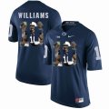 Custom Penn State #10 Trevor Williams blue fashion college football jersey