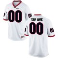 Customized Georgia Bulldogs white College Football Limited Jerseys