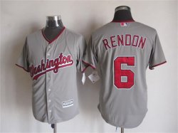 Washington Nationals 6 Anthony Rendon gray majestic baseball Jerseys