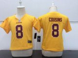 Nike Washington Redskins #8 Kirk Cousins yellow toddler NFL Jerseys