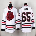 2015 Chicago Blackhawks Andrew Shaw 65# white Ice hockey Jerseys