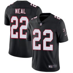 Custom Nike Atlanta Falcons #22 Keanu Neal black color Rush Limited Jersey