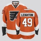 Philadelphia Flyers 49 Michael leighton Oranage team hockey jerseys