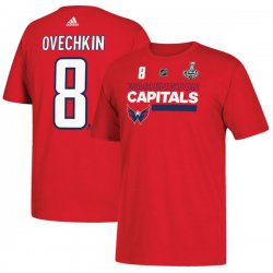 Men\'s Washington Capitals Alexander Ovechkin adidas Red 2018 Stanley Cup Final Bound Name & Number T-Shirt