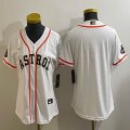 Youth Nike Houston Astros blank beige baseball jerseys -BD 01