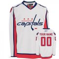 Reebok Washington Capitals Customized Authentic White Road Man NHL Jersey