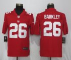 Nike New York Giants #26 Saquon Barkley red color Rush Limited Jersey-BD