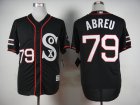 2015 Chicago White Sox #79 Jose Abreu black Baseball Jersey