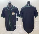 Nike Boston Celtics blank black baseball jerseys Joint name-BD 01