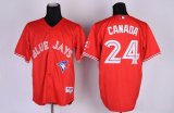 mlb toronto blue jays #24 canada red jerseys