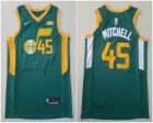 Nike Utah Jazz #45 Donovan Mitchell green nba Jerseys-TY