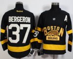 2015 Boston Bruins #37 Patrice Bergeron black hockey jerseys winter patch