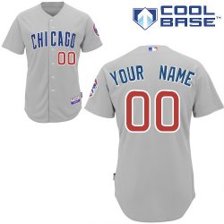 Chicago Cubs Personalized custom Grey MLB Jersey